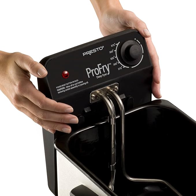 Presto 05461 Stainless Steel Pro Fry Immersion Element Deep Fryer, Silver