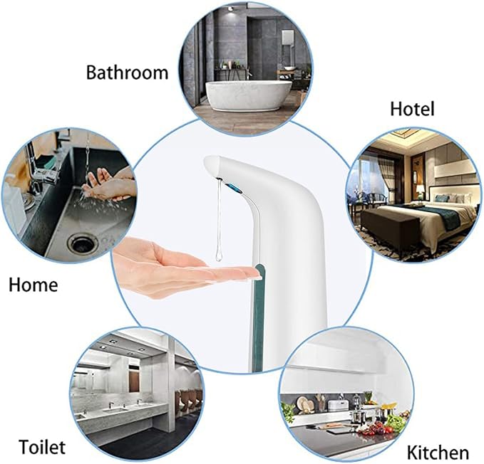 Touchless Automatic Soap Dispenser for Bathroom and Kitchen, Liquid Hand Soap Dispenser, IPX6 Water-Resistant, 14 fl oz
