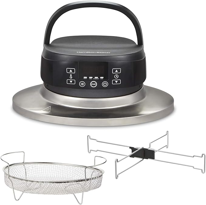 Hamilton Beach 6 Quart Programmable Slow Cooker and Air Fryer Lid Bundle