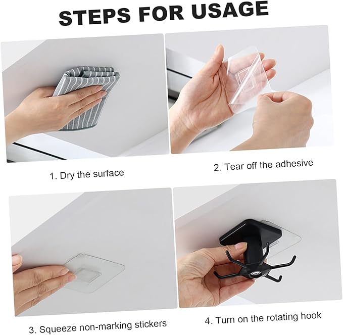 2pcs Wall Mounted Kitchen Utensil Hooks Set Punch Spatula and Spoon Organizer Rack with Space Saving Design Kitchen Spoon Hook Holder for Wall Storage Black and White
