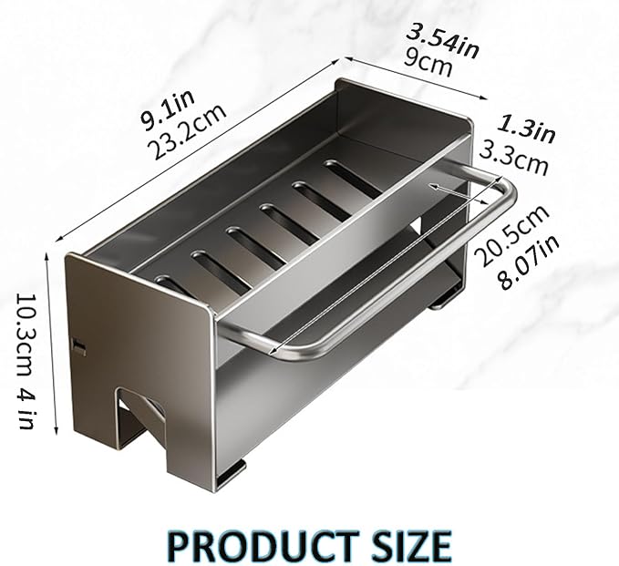 Utensil Holder,Compact Kitchen Sink Drying Rack - Durable and Stylish Solution,Self-Draining Tray Design,with Rag Rack（Black）