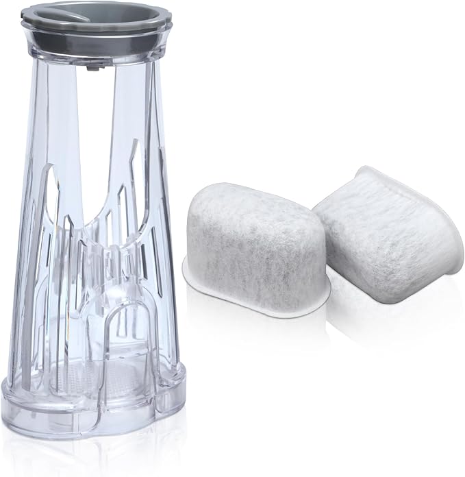 Water Filter Holder and 2 Water Filters, Compatible with Keurig Series Coffee Machines, Compatible with K-Duo Gen2/K-Duo/K-Duo Essentials/K-Latte/K-Compact/K200/K250