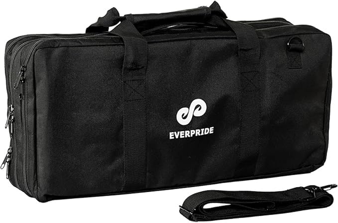 EVERPRIDE Chef Knife Bag Holds 20 Knives PLUS Large Zippered Compartment for Kitchen Tools – Durable, Large Knife Bag for Chefs – Knives Not Included