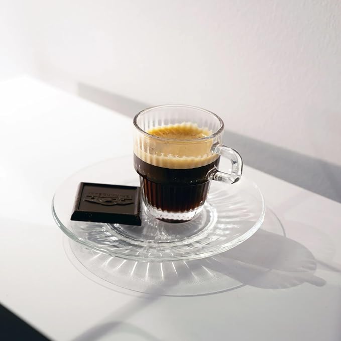 Bormioli Rocco Barshine 3 oz. Espresso Coffee Stackable Tempered Drinking Glasses, Set of 12, Clear