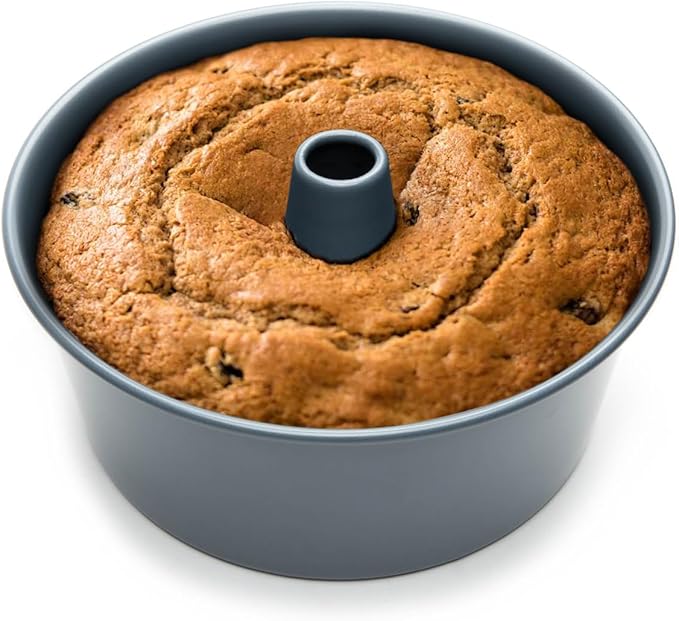 Fox Run Non-Stick Angel Food Cake Pan With Removable Bottom, 10 x 10 x 4.5 Inch Tube Cake Pan