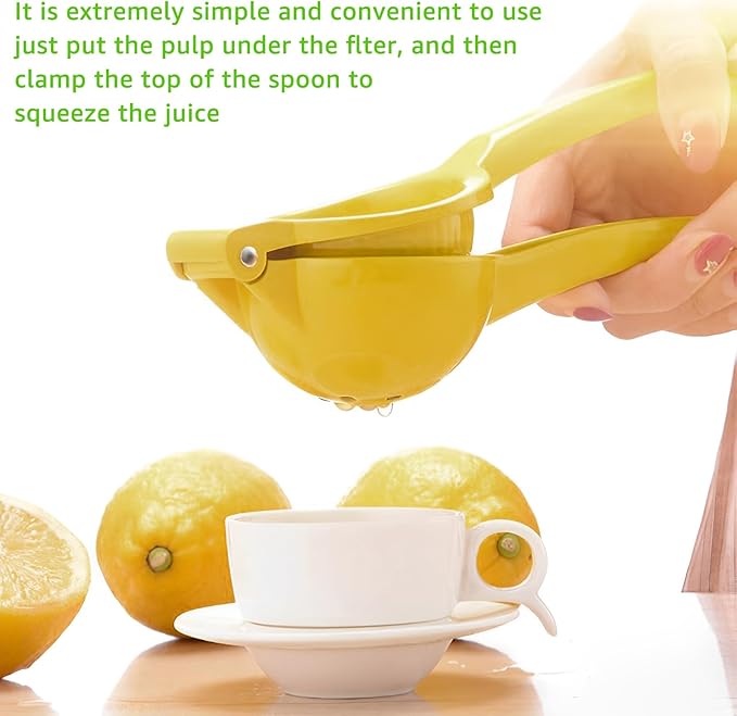 4 Pcs Lemon Squeezer Hand Press Aluminum Alloy Lime Squeezer Manual Citrus Juicer Multipurpose Lime Juicer for Kitchen Bar Restaurant