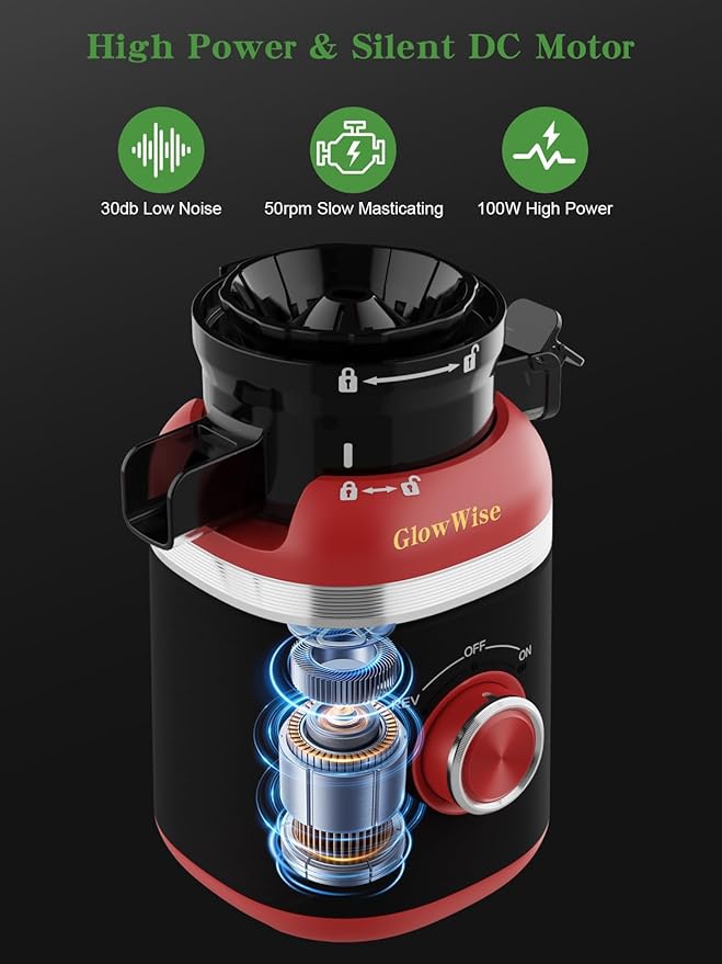 Juicer Machines, Cold Press Juicer for Whole Vegetables & Fruits, Slow Masticating Juicer Maker with Wide Feed Chute, High Juice Yield, Quiet Motor, Easy to Clean, Orange Extractor, Christmas Red