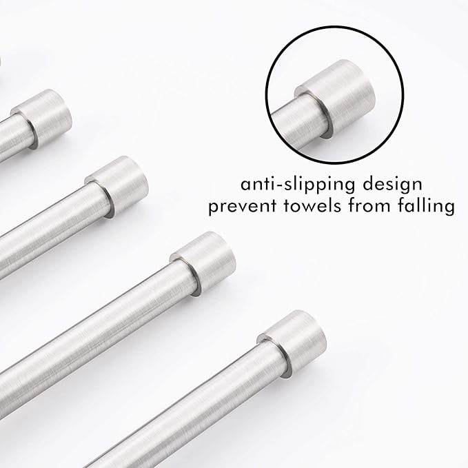 KES Swing Out Towel Bar, 6-Bar Folding Arm Swivel Hanger Bathroom Storage Organizer Wall Mount Rustproof 13 Inch SUS 304 Stainless Steel Brushed Finish, A2102S6-2