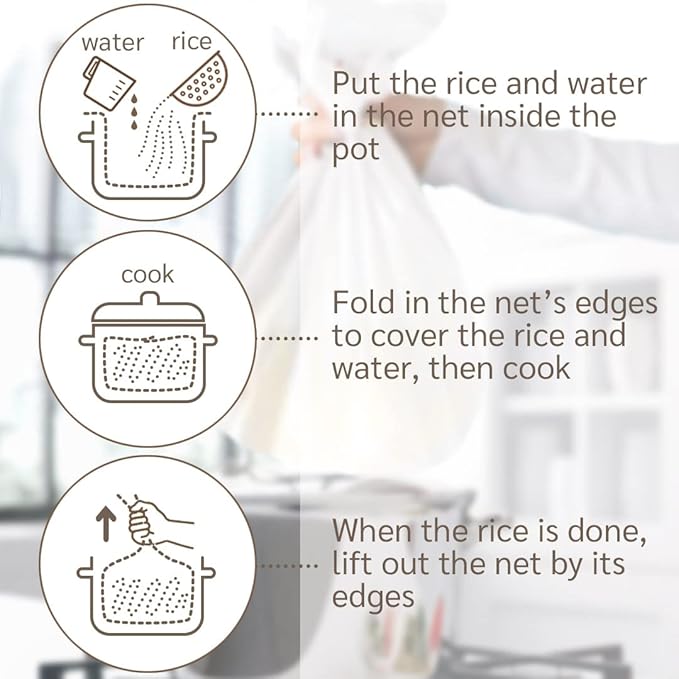 Japanese Rice Cooker Net Sushi Rice Net Mesh Polyester Napkin Reusable Made in Japan (M Size (30"x30")) White