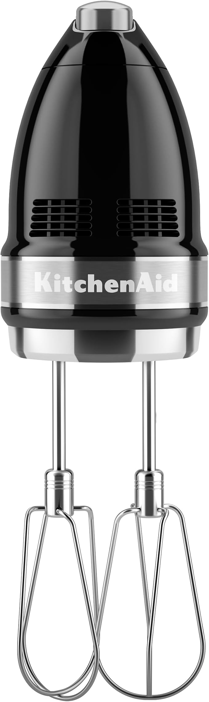 KitchenAid 9-Speed Digital Hand Mixer with Turbo Beater II Accessories and Pro Whisk - Onyx Black & Variable Speed Corded Hand Blender KHBV53, Onyx Black