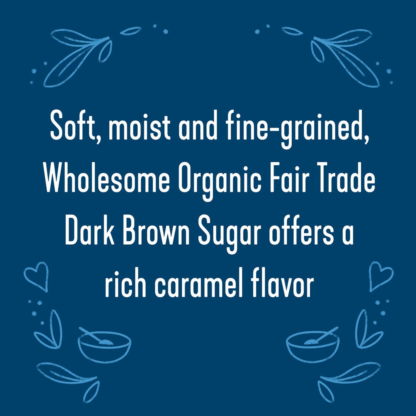 Wholesome Sweeteners 24-Ounce Organic Dark Brown Sugar, Fair Trade, Non GMO, Gluten Free & Vegan, Sugar for Baking and Glazing, 6 Pack