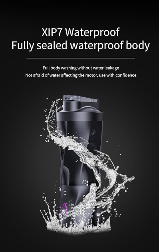 Personal Juice Blender With 24-Ounce Capacity Portable Mixing Cup USB Rechargeable Smoothie Maker BPA-Free With Leak-Proof Lid Suitable For Travel Fitness Camping And Home Use (Black)