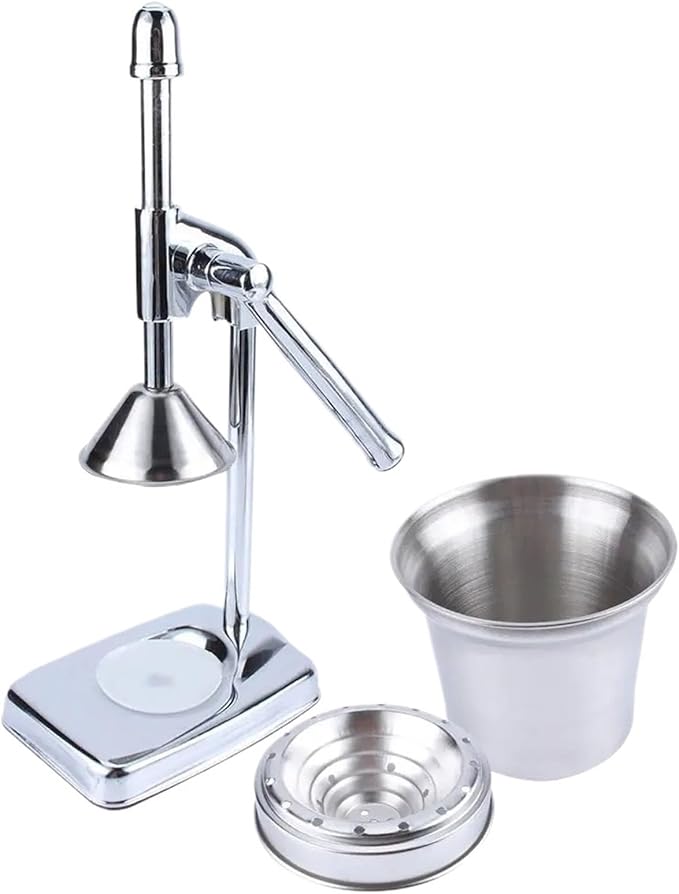 Stainless Steel Manual Juicer - Handheld Citrus Press & Vegetable Juice Extractor