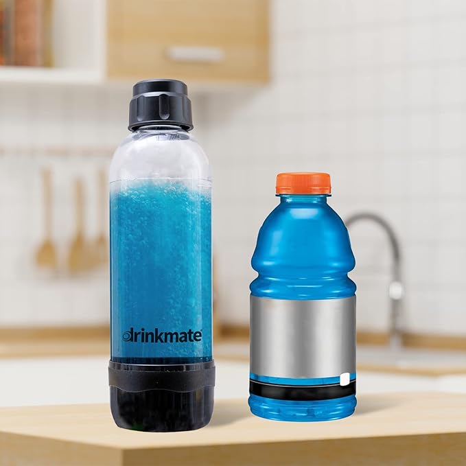 Drinkmate Carbonation Bottles (Twin-Pack) (1L, Black)