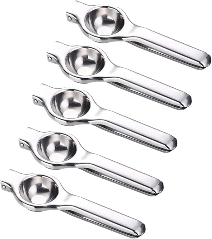 Stainless Steel Manual Juicer Processor Lemon Squeezer Orange Fruit Household Clip Pressing Kitchen Accessories(5PCS)