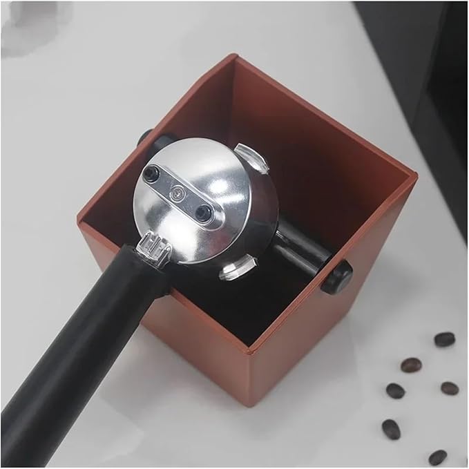 Coffee Knock Box Grounds Container ABS Bucket Anti Slip Powder Beveled Residue Barista Accessories Maker Tools(Green)