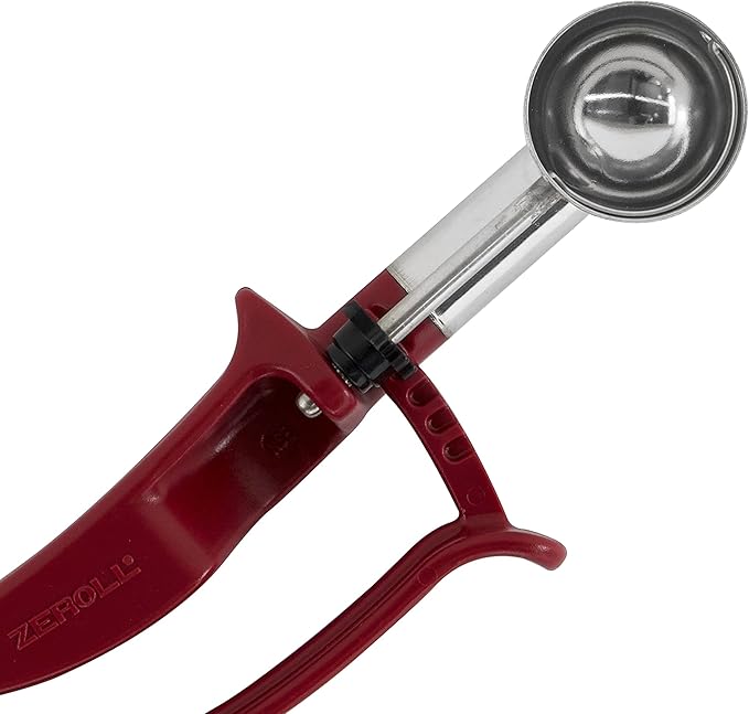 Zeroll 2070 Universal Standard Length EZ Disher Food Portion Control Scoop Designed for Right or Left Hand Use Dishwasher Safe NSF Approved, 1 5/16-Inch, Plum