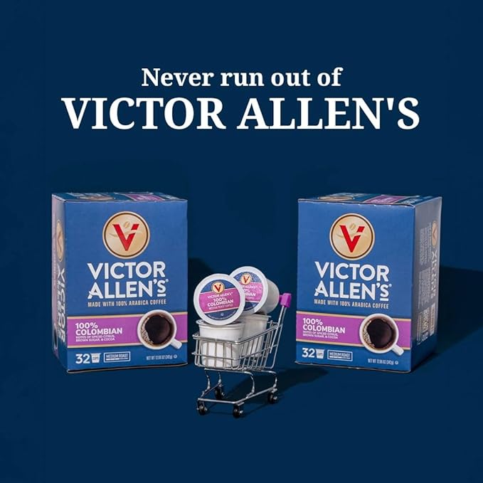 Victor Allen's Coffee 100% Colombian, Medium Roast, 200 Count, Single Serve Coffee Pods for Keurig K-Cup Brewers
