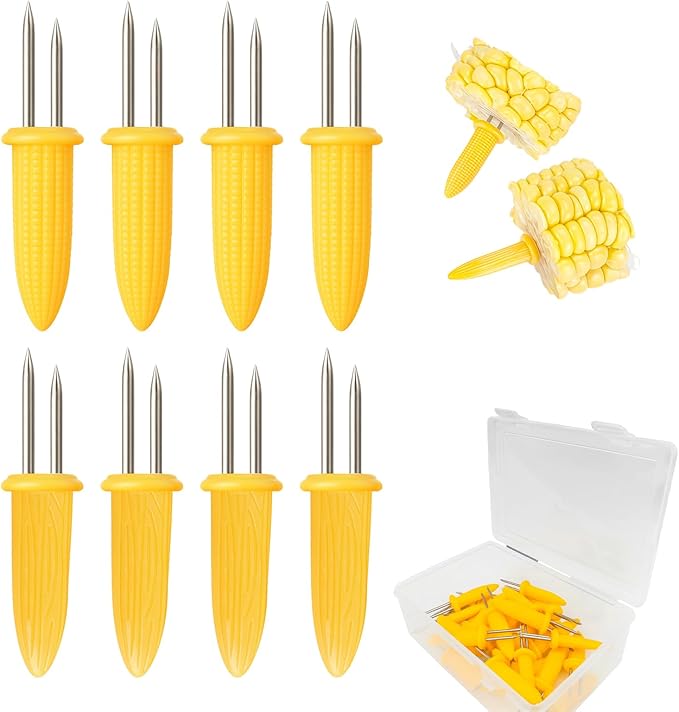 30 PCS Corn Cob Holders - Corn on the Cob Skewers,Corn on the Grill & Cob Skewers for Home & BBQ Cooking