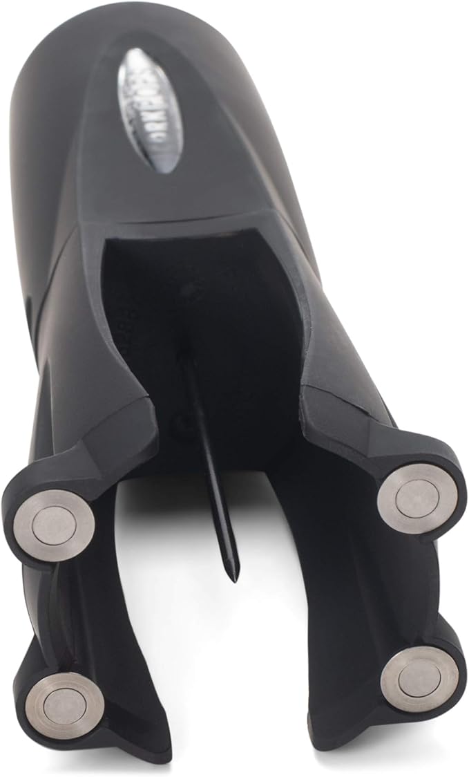 Cork Pops Legacy Wine Opener Built-in 4-Blade Foil Cutter Safe Cork Removal, Effortless Push Button Use, Needle Guard for Safety, Low-Pressure Cartridge Opens Up To 60 Bottles