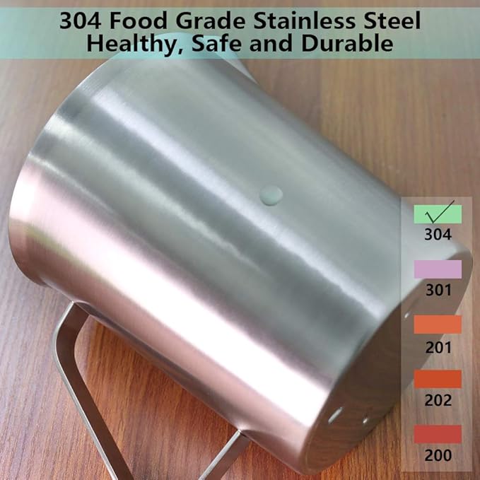 Newness Stainless Steel Measuring Cup, Metal Measuring Cup with Handle (Upgraded, 3 Marking Including Cup/ML/Ounce Scale), 16 Ounces (0.5 Liter, 2 Cup)