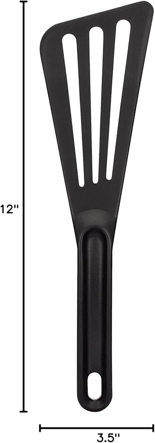 Matfer Bourgeat Exoglass® High Temperature Pelton Spatula, Black