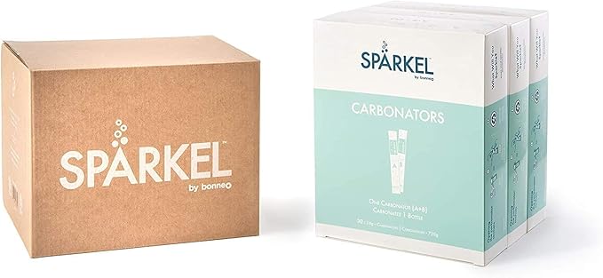 Spärkel Carbonator 90-Pack (3 x Carbonator 30-Packs) - For Spärkel Beverage System Sparkling Water and Soda Maker