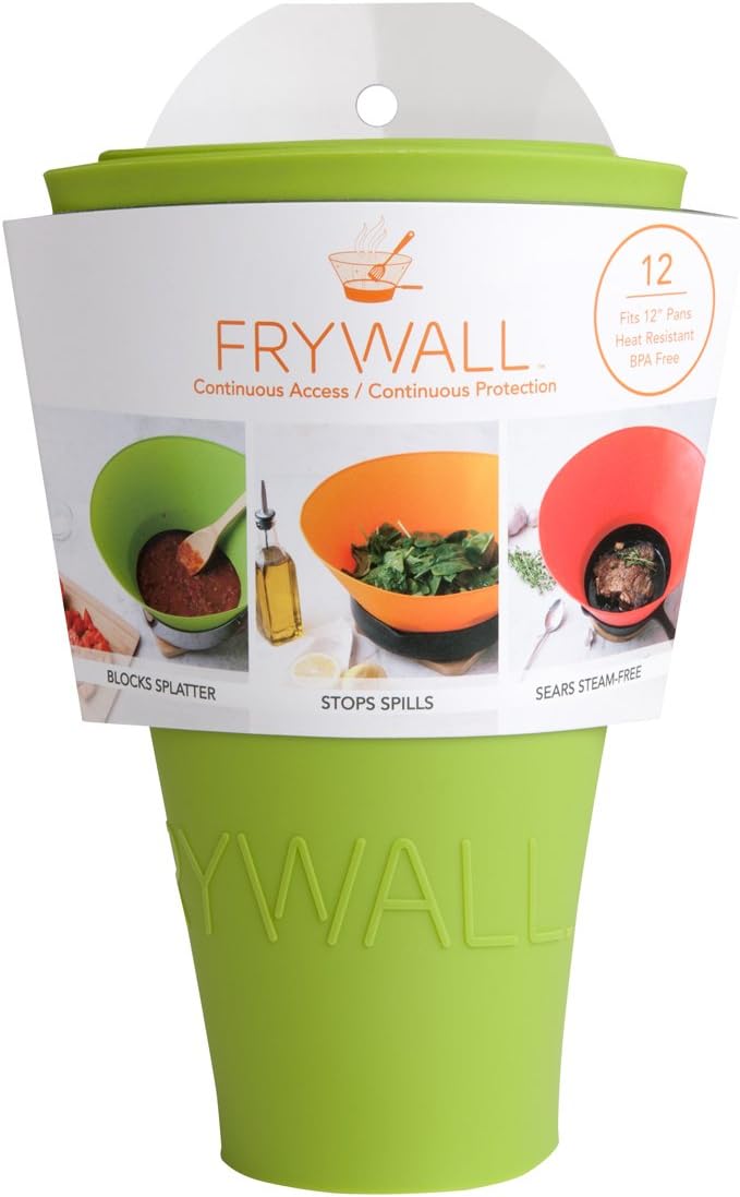 Frywall 12 (Large) - Green - Splatter Guard, as Seen on Shark Tank