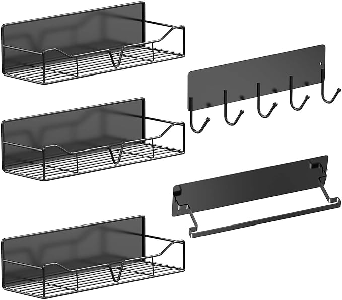 5Pcs Heavy-Duty Magnetic Shelves for Washing Machines, Dryers, Fridge and Any Metal Surface