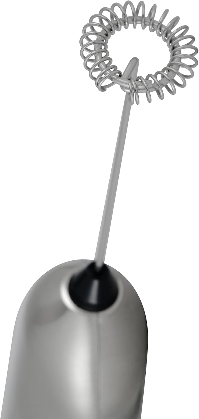 Ozeri Deluxe Milk Frother & Whisk in Stainless Steel, with Stand and 4 Frothing Attachments