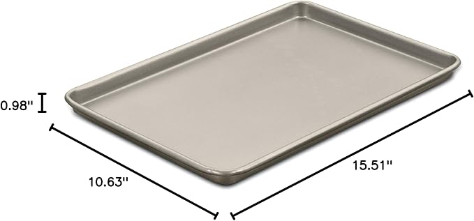 Cuisinart Chef's Classic Nonstick Bakeware 15-Inch Baking Sheet, Champagne