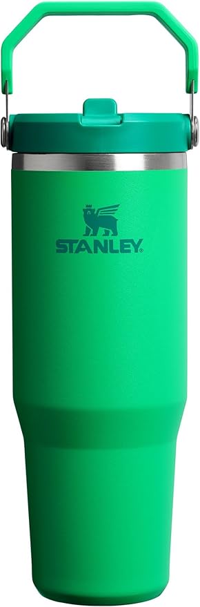 STANLEY IceFlow 2.0 Flip Straw Tumbler with Handle 30 oz | Twist On Lid and Flip Up Straw | Leak Resistant Water Bottle | Insulated Stainless Steel | BPA-Free | Meadow