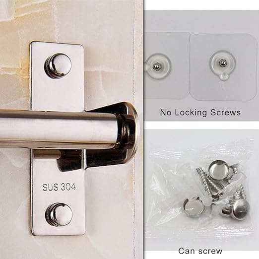 Kitchen Sliding Hooks, Stainless Steel Hanging Rack Rail Organize Kitchen Tools with 10 Utensil Removable S Hooks for Towel, Pot Pan, Spoon, Coats, Bathrobe, BBQ,Wall Mounted Hanger
