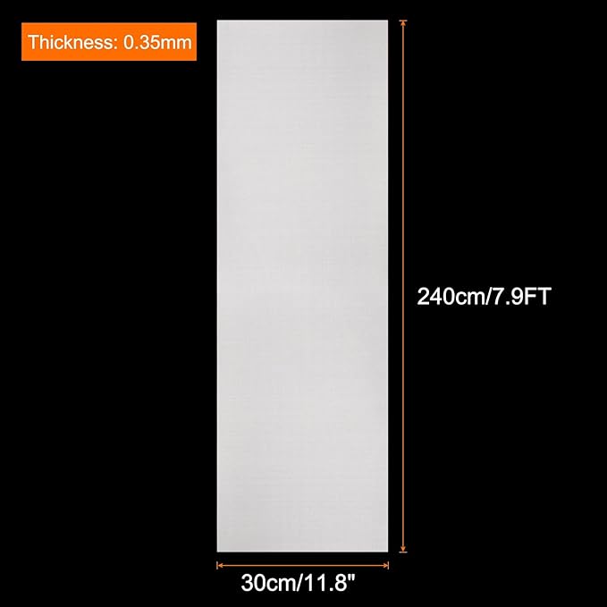 uxcell 11.8IN x 7.9FT Silicone Baking Mat Rolls, Heat Resistant Baking Mats, Non-Stick Pastry Mats, Non-Slip Countertop Mats, Refrigerator Liners White