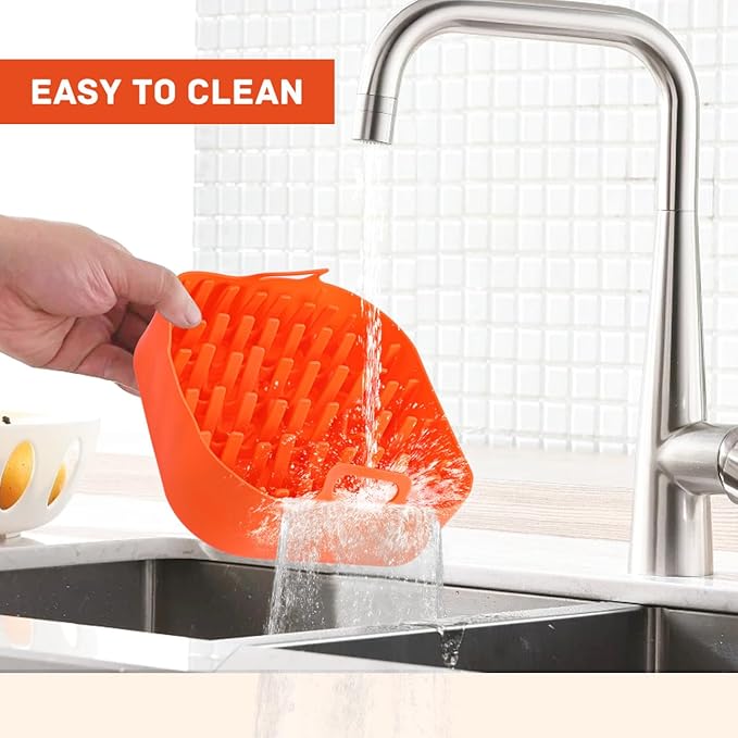 Silicone Air Fryer, 7.1-Inch Square Bacon Baking Pans, 4-5QT Reusable Basket Inserts Ninja Fryer Cooker for Microwave Oven Basket Tray Accessories, Non-Stick