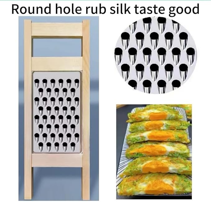 Solid Wood Stainless Steel Grater, Polishing Wire Products, Potato Wire Products, Turnip Wire Products, Steamed Bun Stuffing Kitchen Utensils, Dumpling Stuffing Making Tools