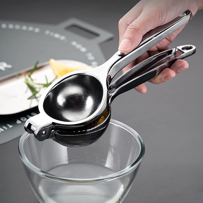 Lemon Squeezers Handheld, Metal Lemon Lime Squeezer, Heavy Duty Solid Lemon Juicer, Lime, Orange, Lemon Citrus Fruit Juicer, Orange Juice Squeezer Tool for Kitchen