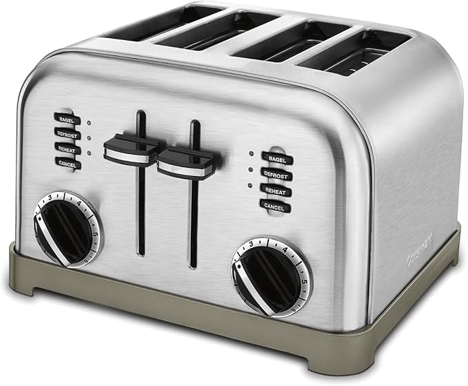 Cuisinart 8-Cup Rice Cooker and 4 Slice Toaster Oven, Brushed Stainless