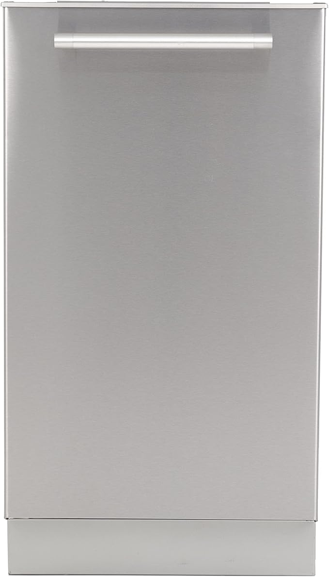 Avanti 18-Inch Dishwasher Machine with Top Control LED Display, Fits 8 Place Settings with 3 Wash Options, 6 Automatic Cycles Includes Rinse Aid Dispenser with Low Noise Rating, 53db, Stainless Steel