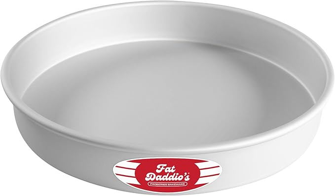 Fat Daddio's Round Cake Pan, 13 x 2 Inch, Silver