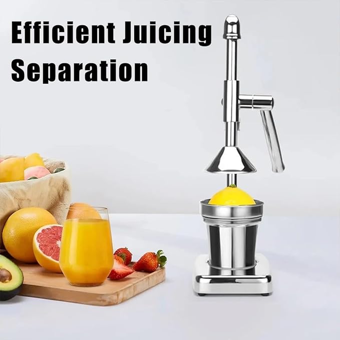 Cast Iron Juicer Hand Press, Stainless Steel Lemon Squeezer, With Non-skid Cup Baseeffort Saving Lever for Fresh Lemonade Orange Juice, Easy To Use, Home And Kitchen Essentials