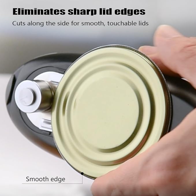 Electric Can Opener, Rechargeable Can Opener Electric Fits Most Can Sizes with Smooth Edge, USB-C Fast Charge Can Opener,One-Touch Automatic Can Openers for Seniors
