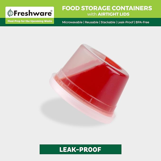 Freshware [240 Pack] 16 oz Food Storage Containers with Lids, Plastic Containers, Freezer Safe | Meal Prep | Stackable | Leakproof | BPA Free, Clear