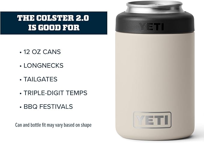 YETI Rambler 12 oz. Colster Can Insulator for Standard Size Cans, Cape Taupe (NO CAN INSERT)
