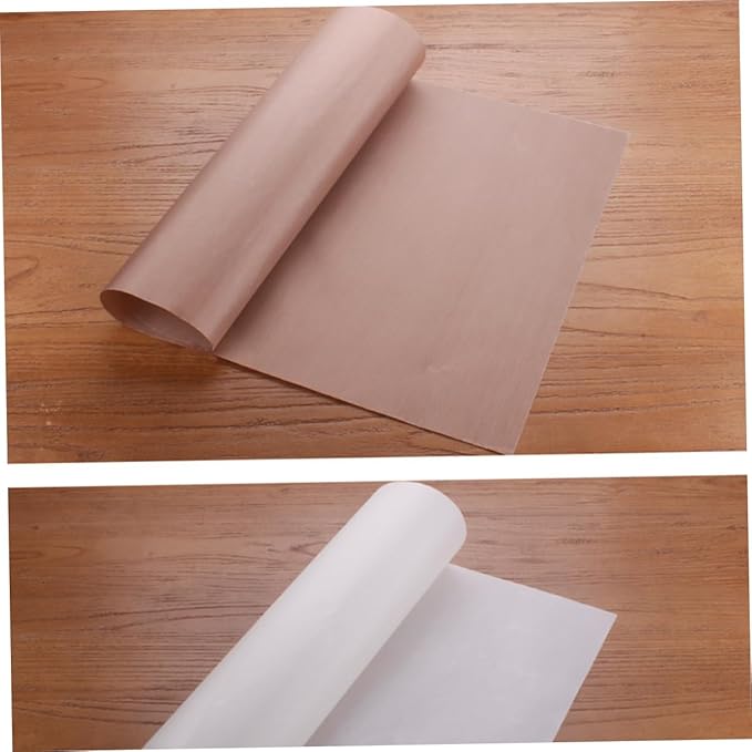 Unomor 6pcs Oven Mat Liner Reusable Non-stick Oven Mat Liner for Bottom Non Stick Heat Resistant Easy to Clean Brown