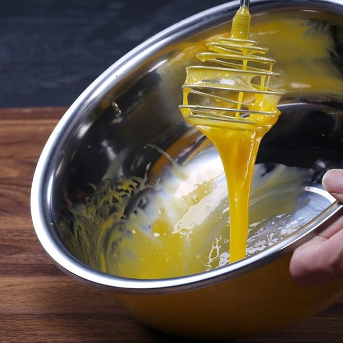 Whisk, Stainless Steel Spring Whisk, Balloon Whisk Egg Beater for Blending, Whisking, Beating, or Stirring