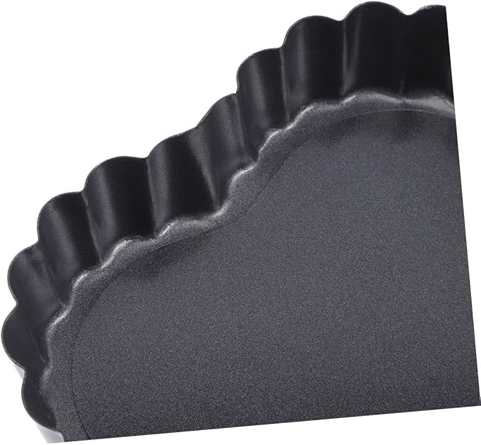 PRETYZOOM 6PCS Nonstick Mini Heart Shaped Tart Pans with Removable Bottom for Easy Release for Baking Cakes Pies and Desserts Valentine's Day and Special Occasions
