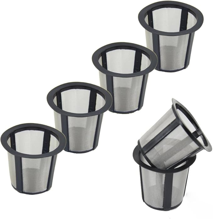 WOTW Reusable Coffee Filter Set Replacement Filter for Keurig My style Filter Housing Fits B30 B40 B50 B60 B70 Series (Design3)