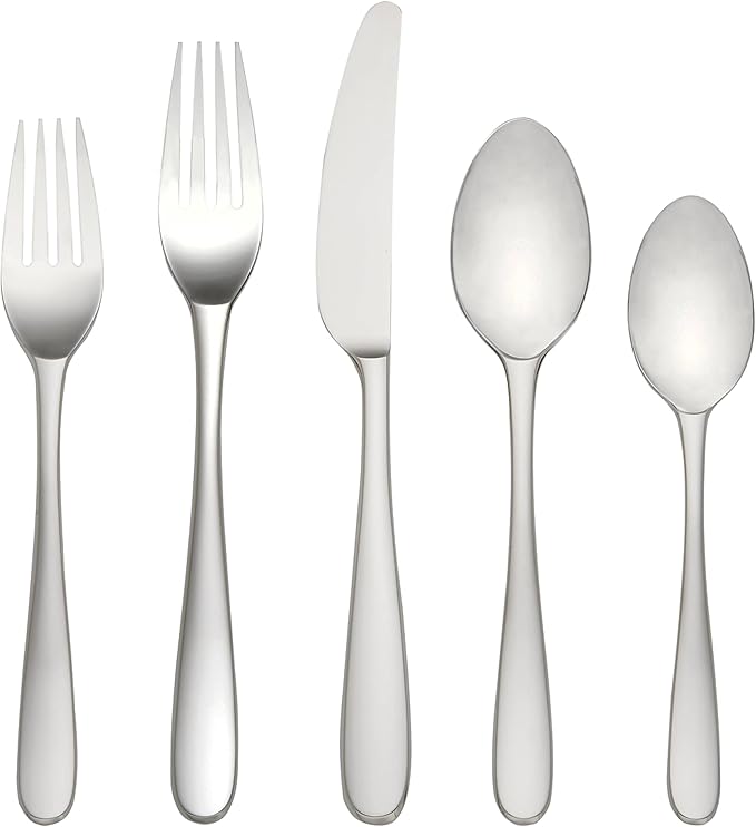 Lenox Stratton Flatware Set, Silver, 65 Piece