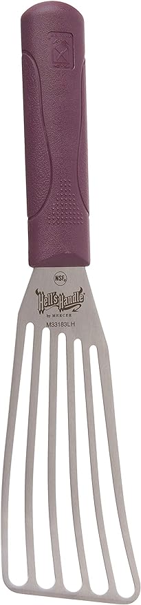 Mercer Culinary Hell's Handle, Fish Turner/Spatula, Left Handed, 3 Inch x 6 Inch